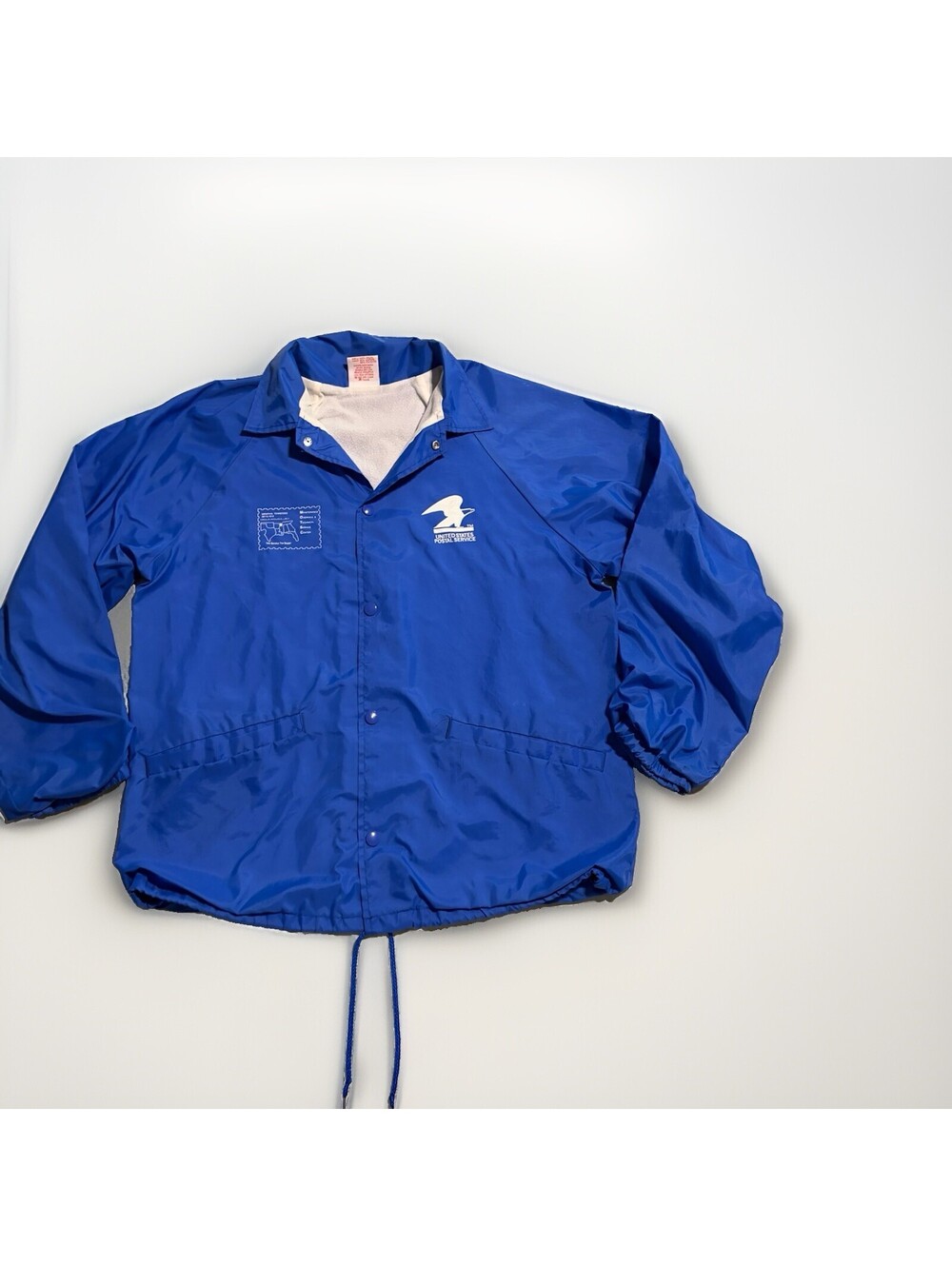 USPS Vintage Satin Bomber Jacket Med 1980s Snap Lined United Postal Memphis TN